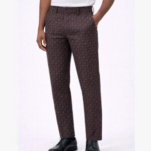 $138 Bonobos Men Patterned Slim Straight Pant 30x30 Floral Casual Party Cocktail